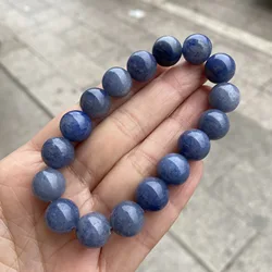 Fashion Meditation Blue Aventurine Women Men Bracelets Natural Stone Yoga Prayer Rosary Beads Healing Reiki Crystal Jewelry
