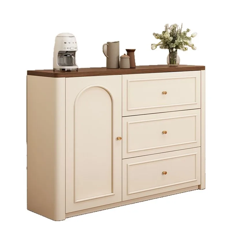 

French side cabinet, wall kitchen locker, small apartment living room arc corner storage