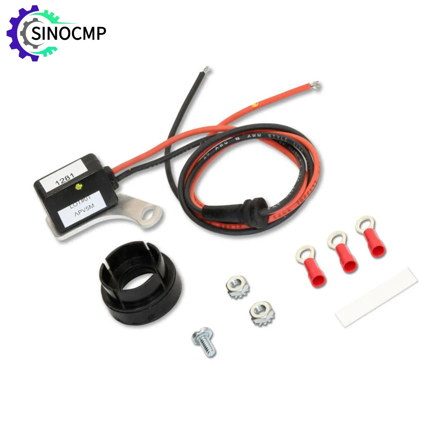 

Points-to-Electronic Conversion Kit 1281 Ignitor for Ford 8 Cylinder 1957-1974 Engine Parts Electronic Ignition New Accessories