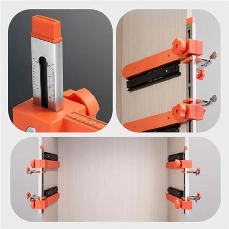 

A74E-Advanced Drawer Slide And Cabinet Hardware Jig Kit For Accurate Shelving And Cabinetry
