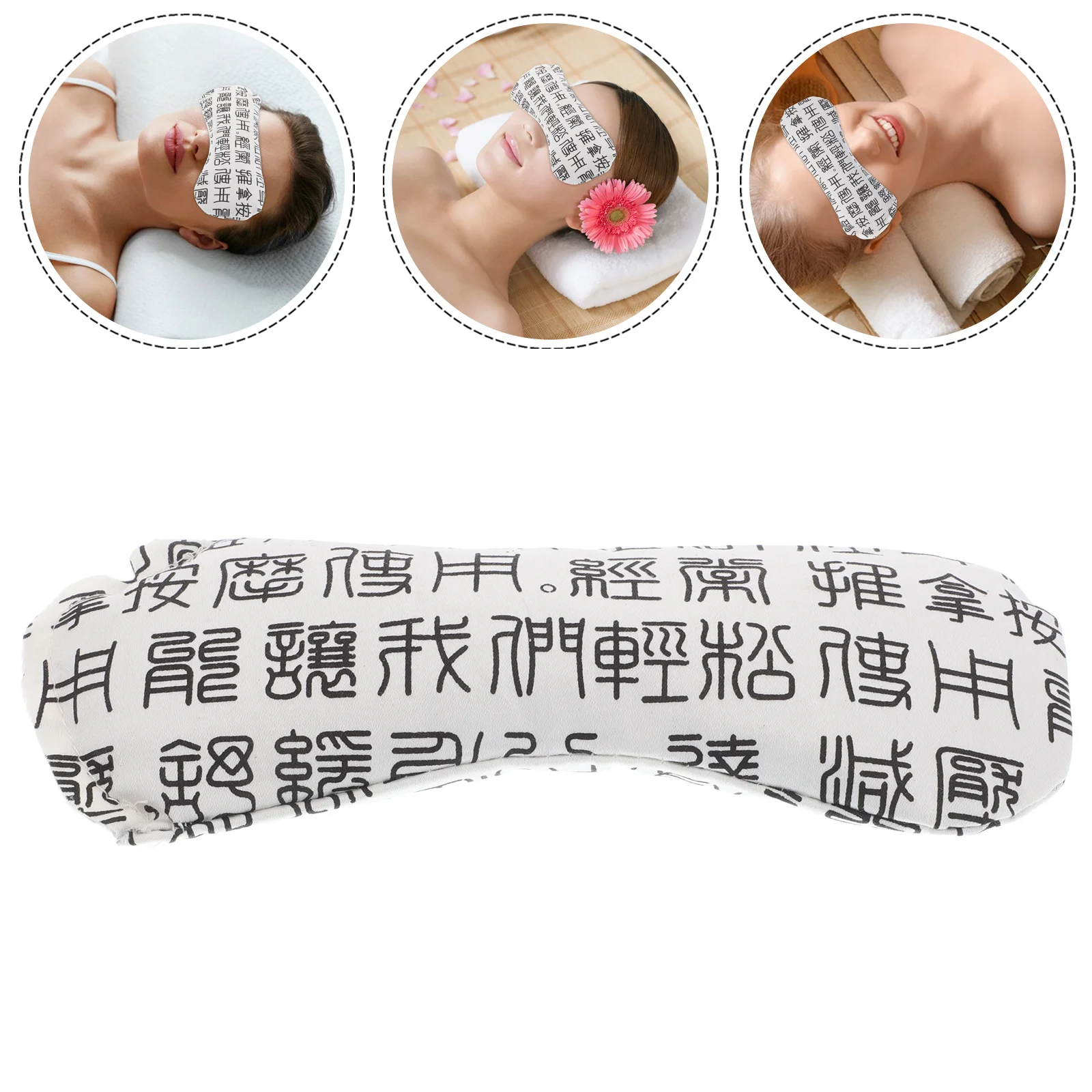 وسادة Mugwort للنوم، وسادة عين للتدفئة للعيون الجافة، قناع عين مرجح للاسترخاء، ملحق تأمل اليوغا