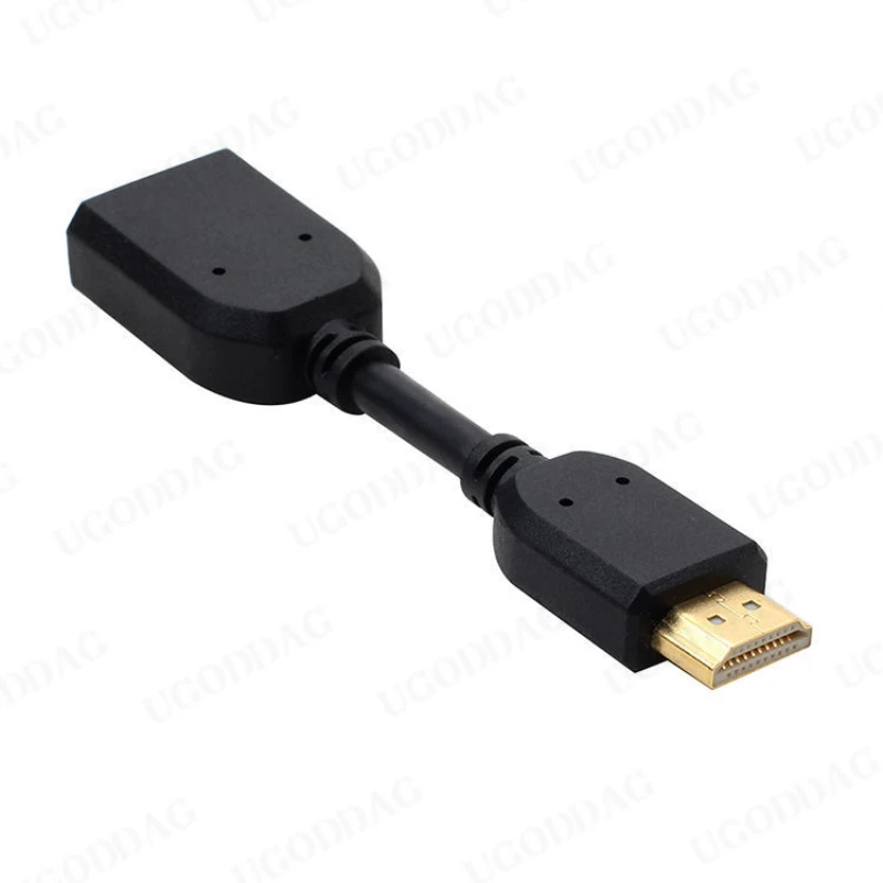 10cm kompatybilny z HDMI przedłużacz kabla HDTV pozłacany przedłużacz Adapter szeroko kompatybilny zestaw pudełkek pod telewizor dla Google