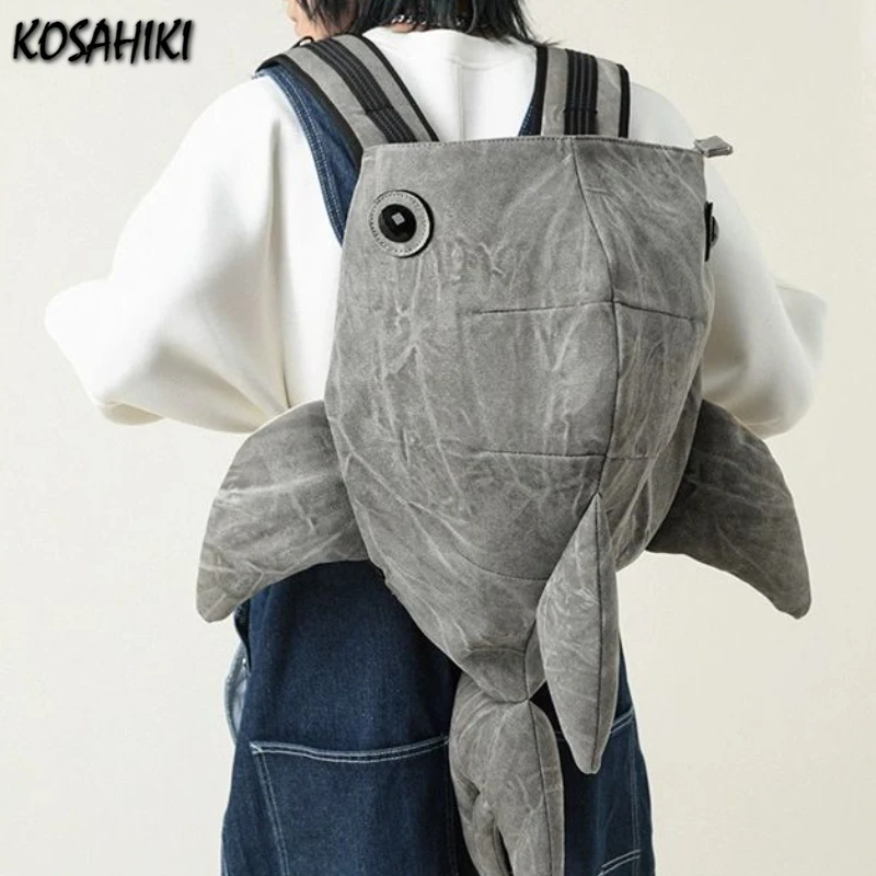 Japanese Trendy Streetwear Backpack Personality Women Vintage All Match Schoolbags Y2k Aesthetic Kawaii Fashion Casual Backpacks