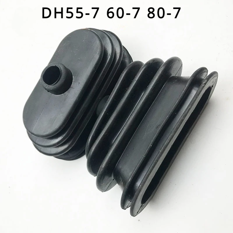 2PCS Excavator for Doosan Daewoo DH55-7 60-7 80-7 Walking Foot Valve Throttle Dust Cover Push Rod Rubber Cover