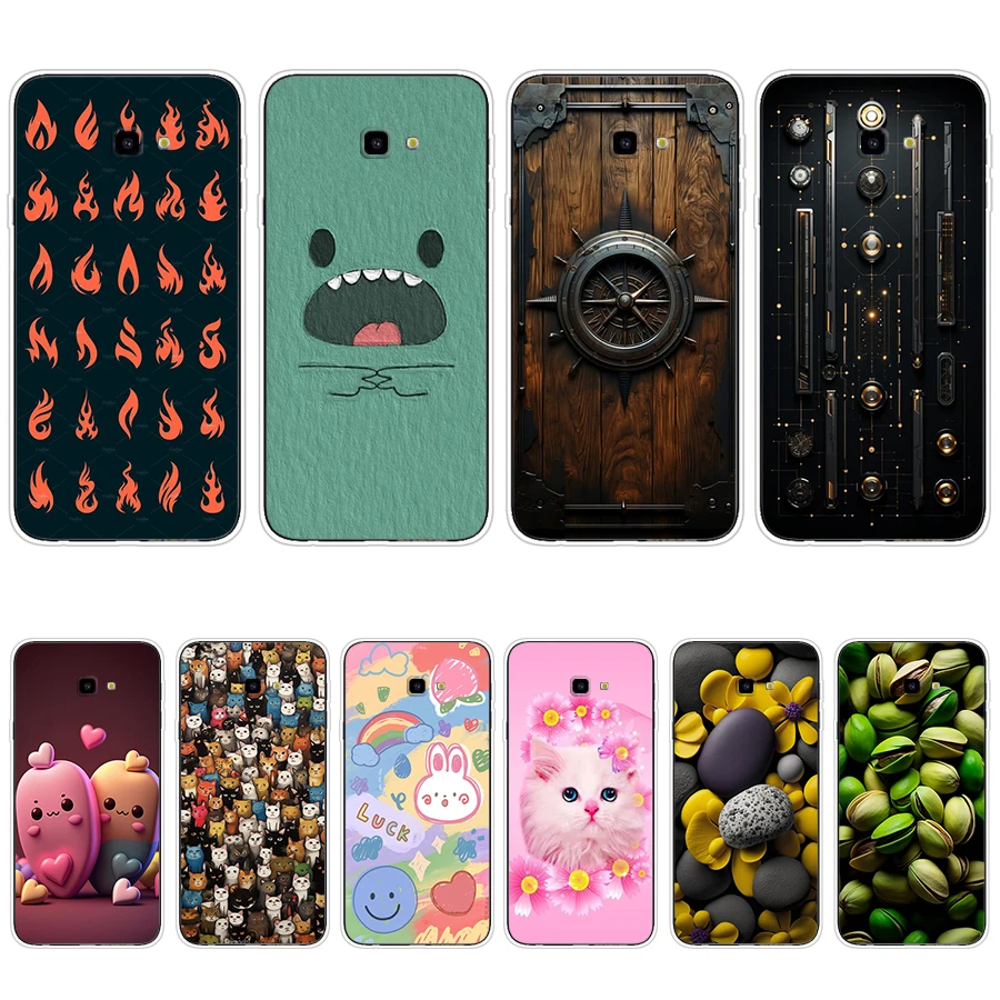 S4 colorful song Soft Silicone Tpu Cover phone Case for Samsung Galaxy j4 plus 2018/j4 core 2018