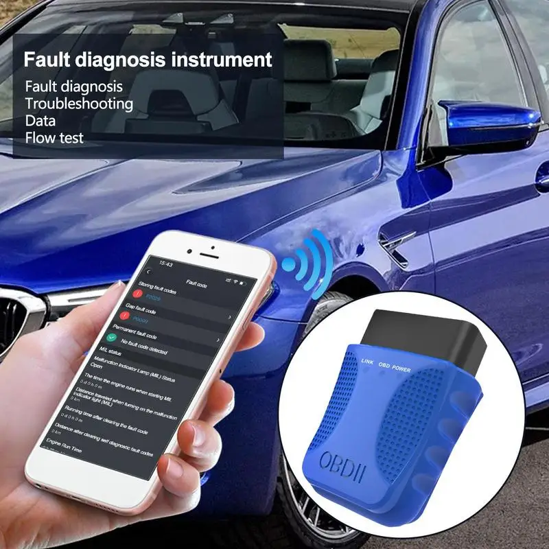 Car Code Reader 12V Car OBD2 Scanner Auto Fault Diagnostic Code Reader Tool Car Fault Detector Scanner Tool Auto Diagnostic Tool