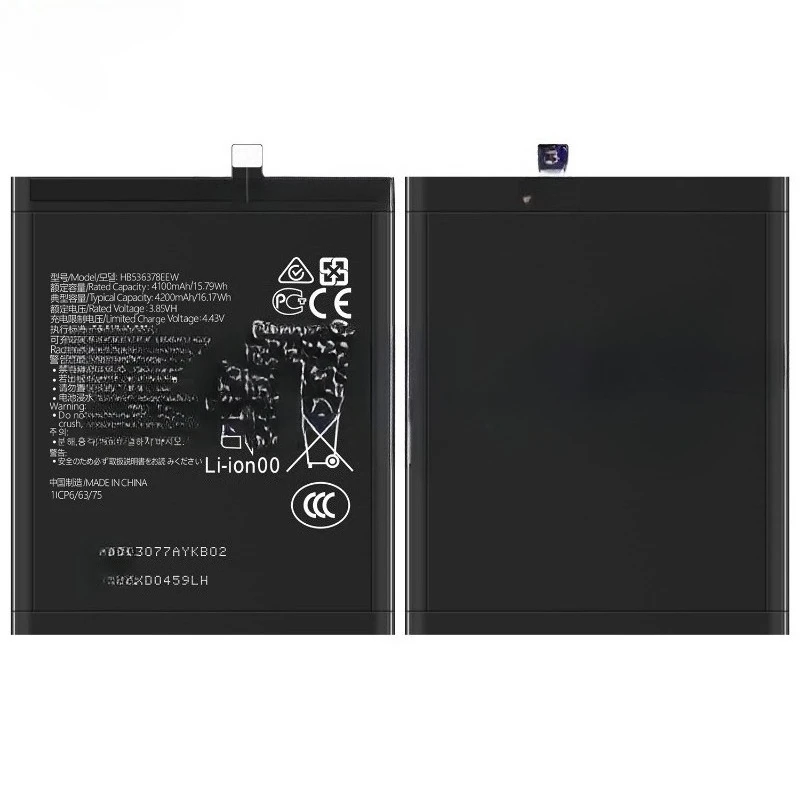 고품질 신형 3.85V 4100mAh 휴대폰 배터리 HB536378EEW 화웨이 P40 Pro/Mate 40/Mate 40E용