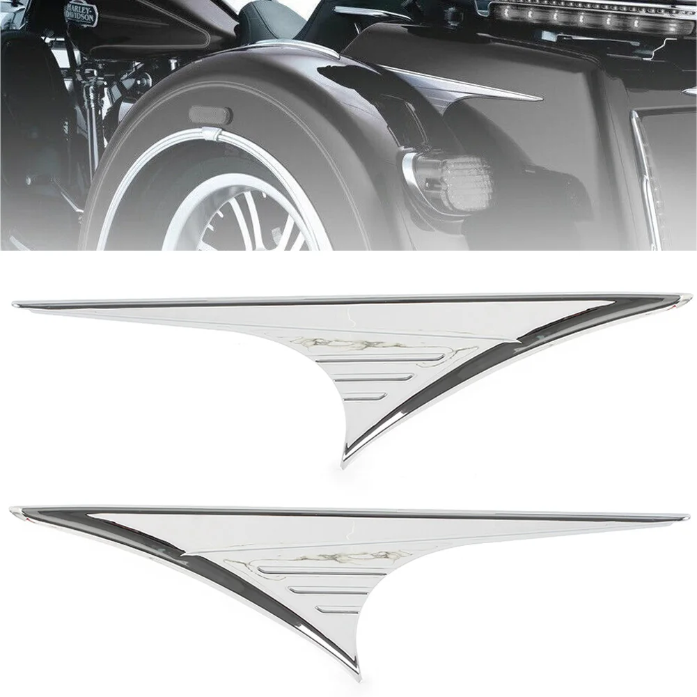 

Chrome For Harley Davidson Tri Glide Ultra FLHTCUTG 2009-2022 For Trike FLHXXX 2010-2011 Motorcycle Rear Trunk Side Accents Trim