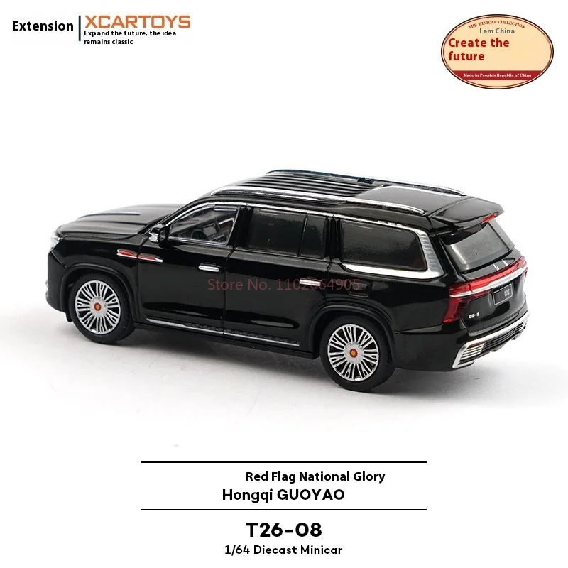 Xcartoys modelo de carro de liga em escala 1/64, não-controle remoto, simulação de veículo, brinquedo de exibição colecionável para entusiastas e presentes