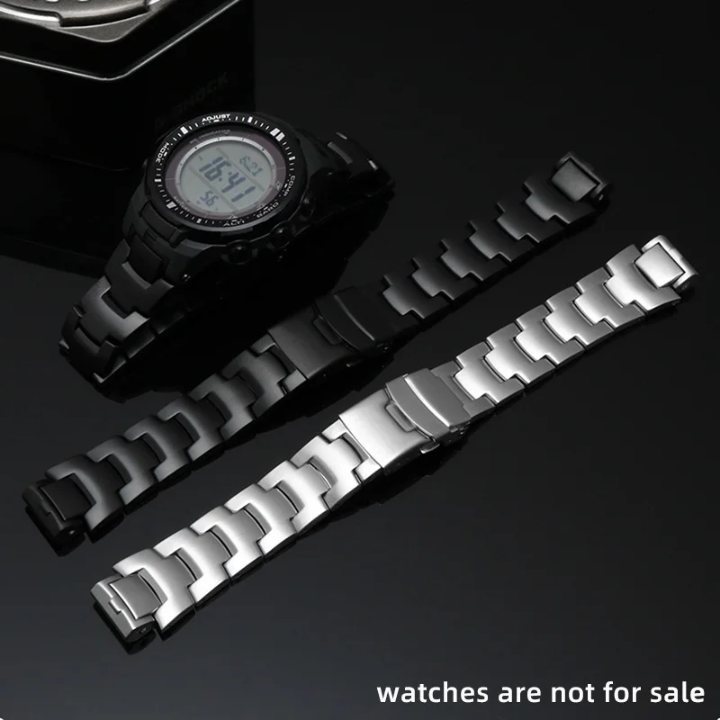 Metal Bracelet Accessories Stainless Steel Watchband for Casio PRW-3000/3100/6000/6100Y Mountaineering Sports Watch Strap