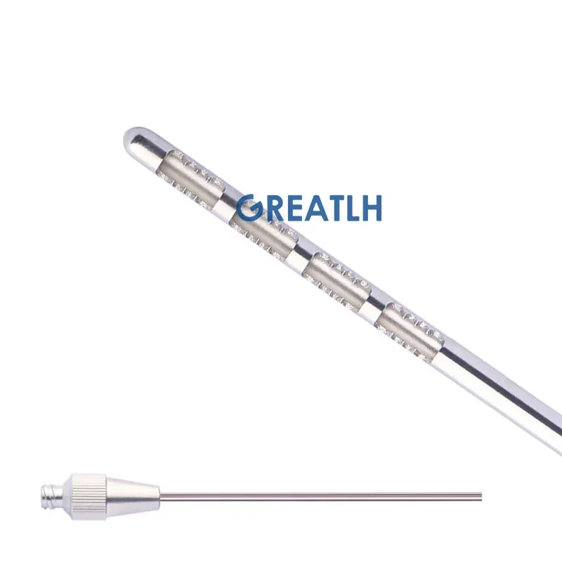 4 Holes Fat Harvesting Cannula for Stem Cells liposuction Cannula Fat Transfer Needle for Beauty Sawtooth Shape Needle