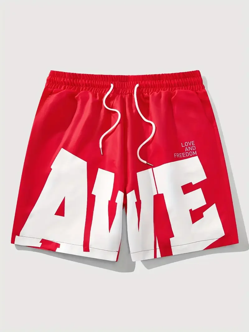 

Летние хиты продаж, повседневная одежда, мужские повседневные шорты с буквенным узором, мужские спортивные повседневные шорты, быстросохнущие и дышащие шорты