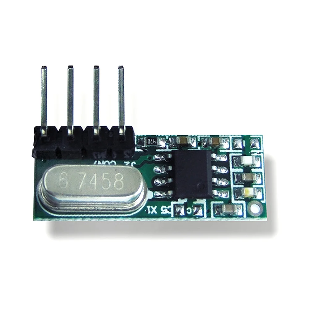 433 MHz Superheterodyne-RF-Empfängermodul 3,3 V-5,5 V kabelloser HF-Empfänger mit Antennen-Fernbedienungsempfänger für Arduino – Detail 3