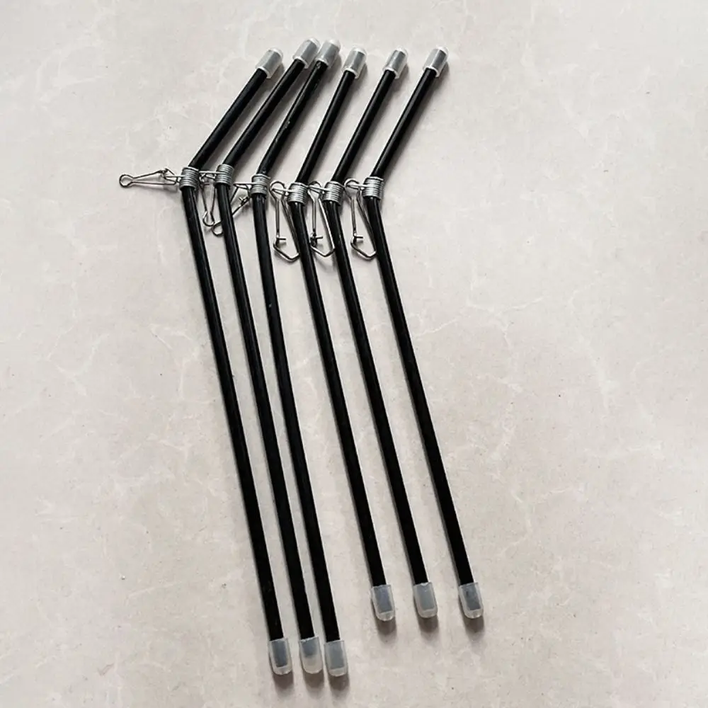 5pcs Scale Connector Fishing Pipe Balance Bracket Plastic Fishing Feeder Tools Anti-Tangle Feeder Spacer Black 22cm