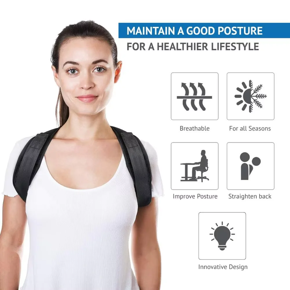 Adjustable Back Posture Corrector Neck Brace Training Equipment Home Office Men Woman Postura Shoulder Support Correction Belts