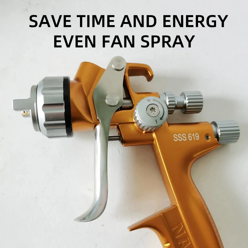 Genuine Monai SSS619 Car  Spray Gun High Atomization Province  Pot Furniture Sheet Metal Pneumatic Top  Paint Grab