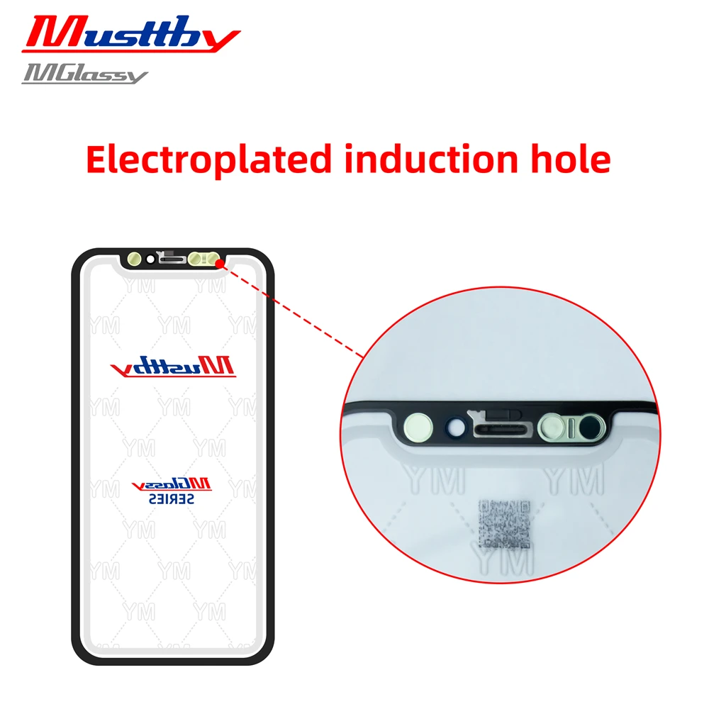 5pcs LCD Screen Front Outer Glass + OCA Film for iPhone 16 15 14 Pro Max Touch Display Glass Lens Panel Replacement Repair Parts