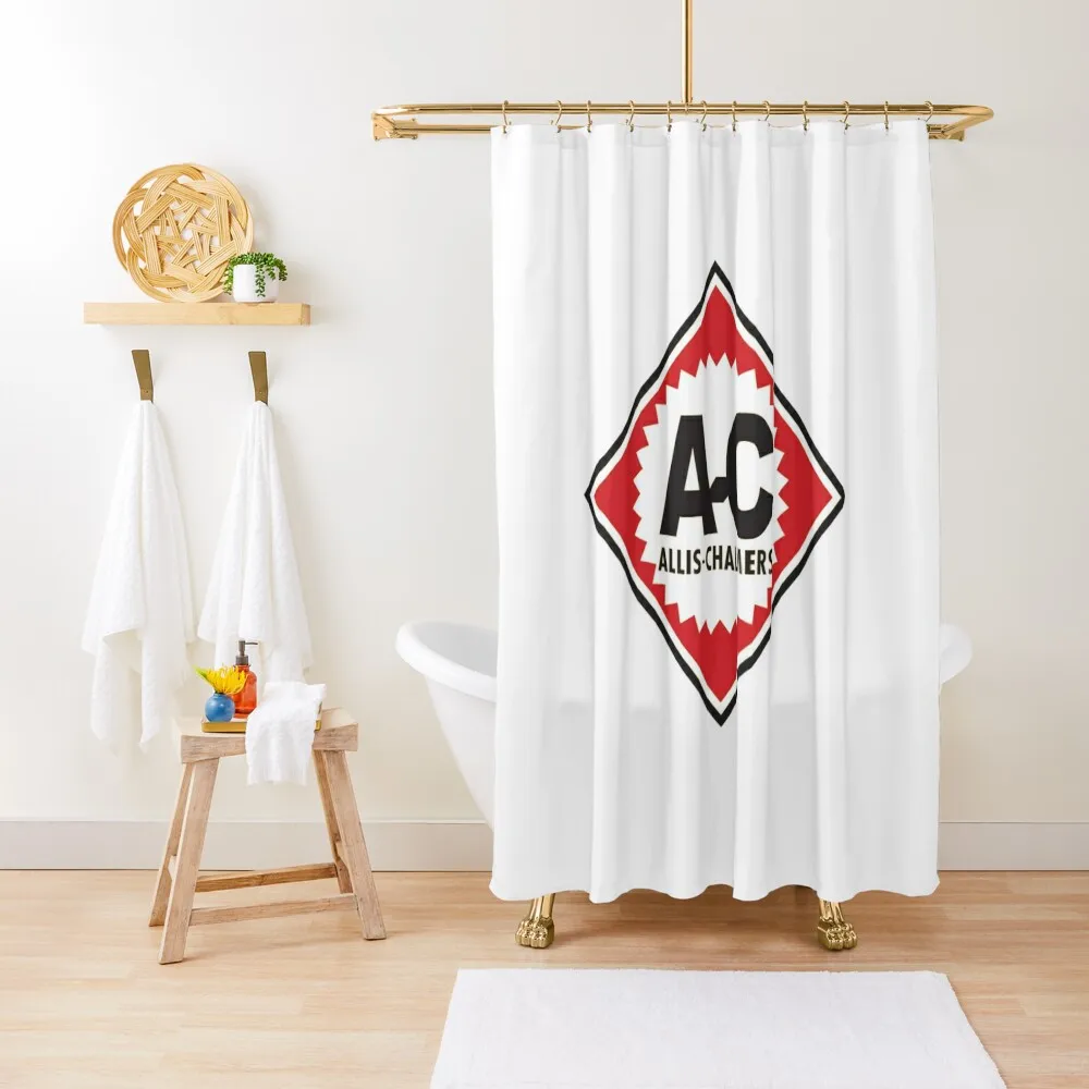 

Vintage Allis Chalmer A-C Logo Shower Curtain Cute Shower Bathroom Showers Curtain