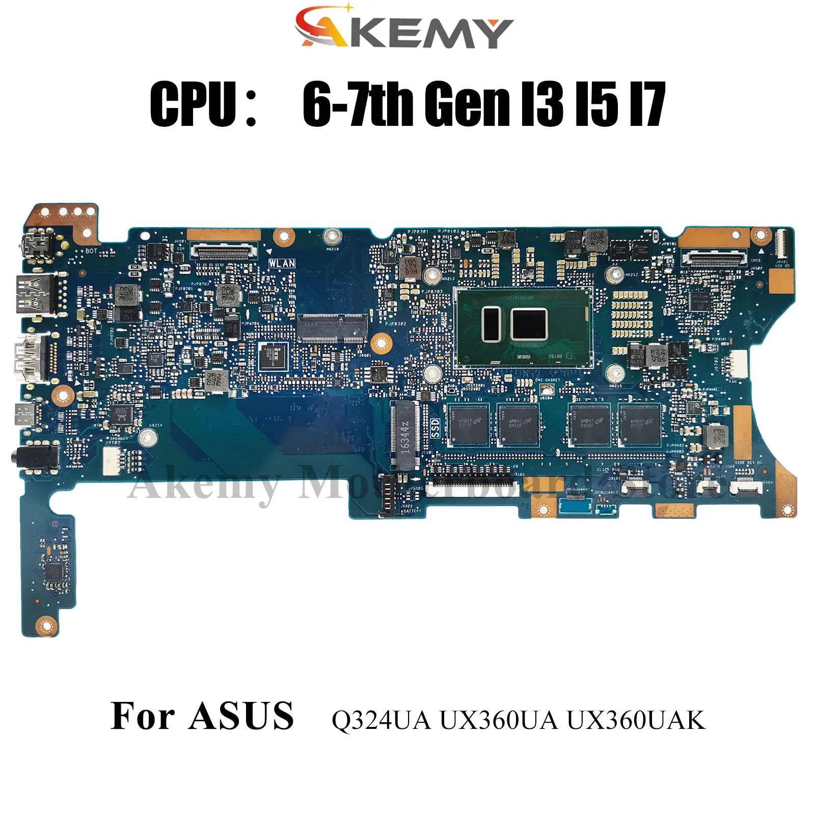 

UX360UA Laptop Motherboard For ASUS ZenBook UX360U UX360UAK Q324UA UX360UA Notebook Mainboard W/ I3 I5 I7 CPU tests OK fast ship