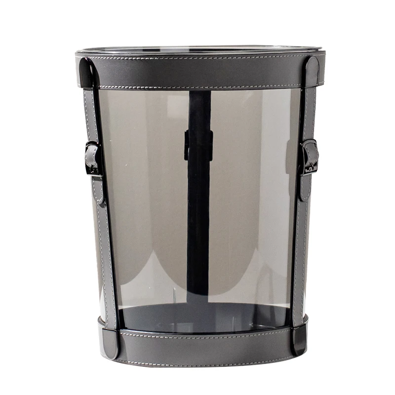 

Premium leather wet and dry trash can light luxury high-end living room home