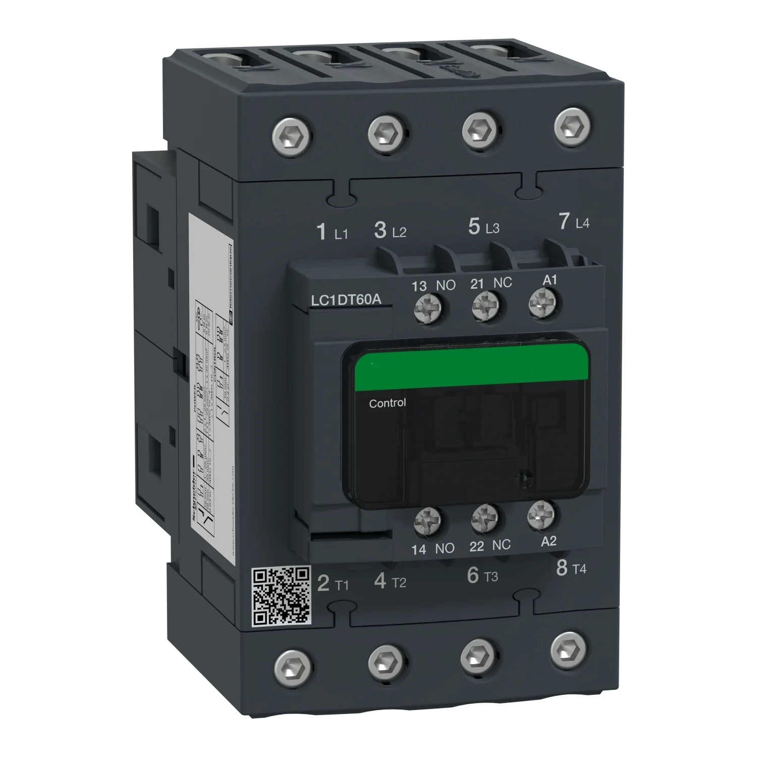 LC1DT60AM7 LC1-DT60AM7 TeSys D contactor - 4P(4 NO) - AC-1 - = 440 V 60 A - 220 V AC 50/60 Hz coil