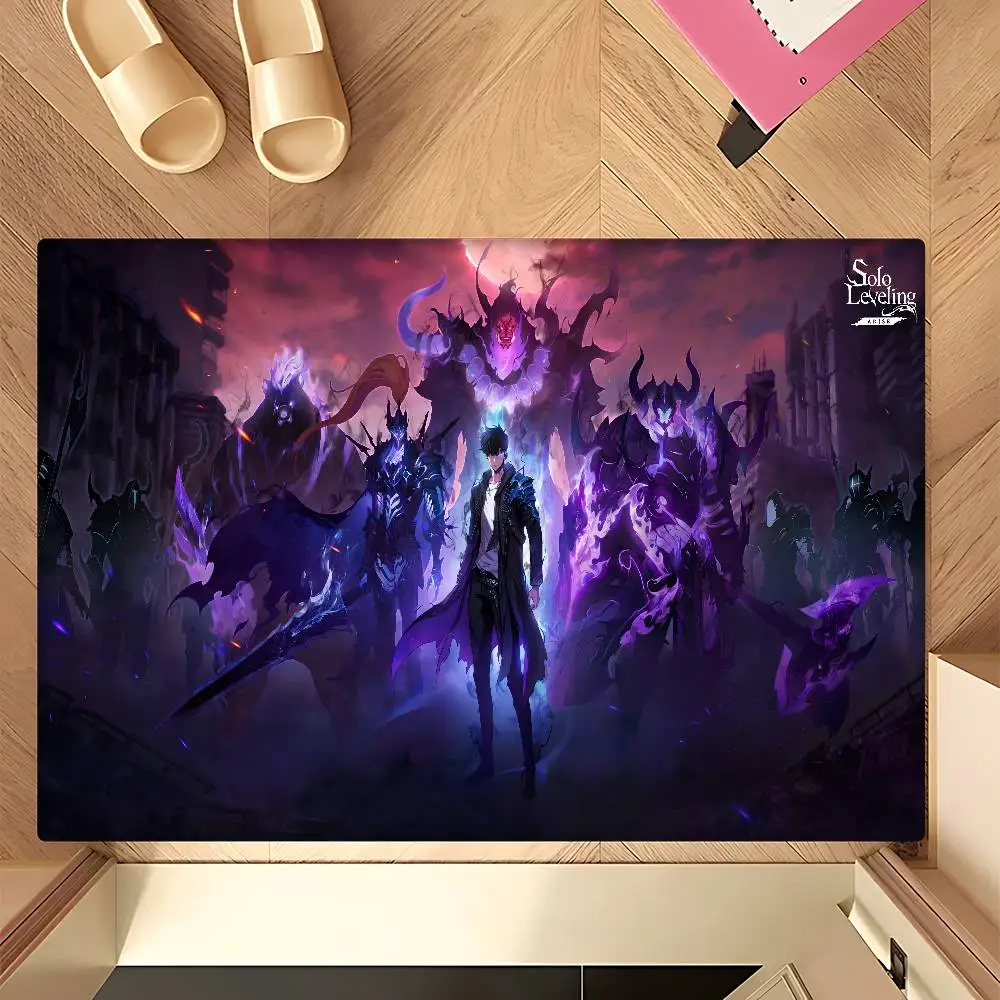 

Anime Solo Leveling Arise Long Rugs Nordic Style Bedroom Living Room Doormat Home Balcony Anti-Slip Toilet Rug