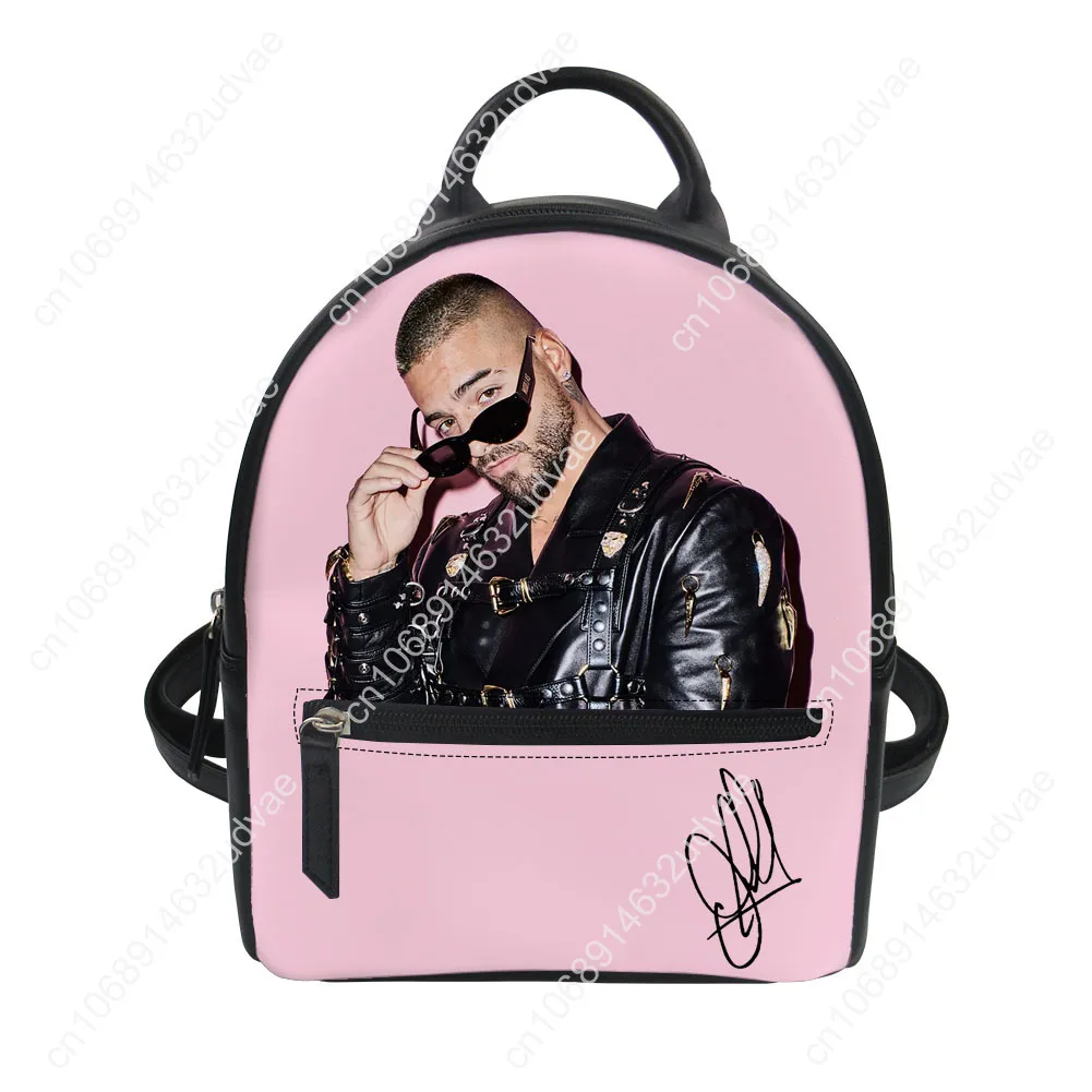Maluma Backpack Purse Women Schoolbags Personalized Double Shoulder Bag High Quality Daypack Leather Travel Bag Gift