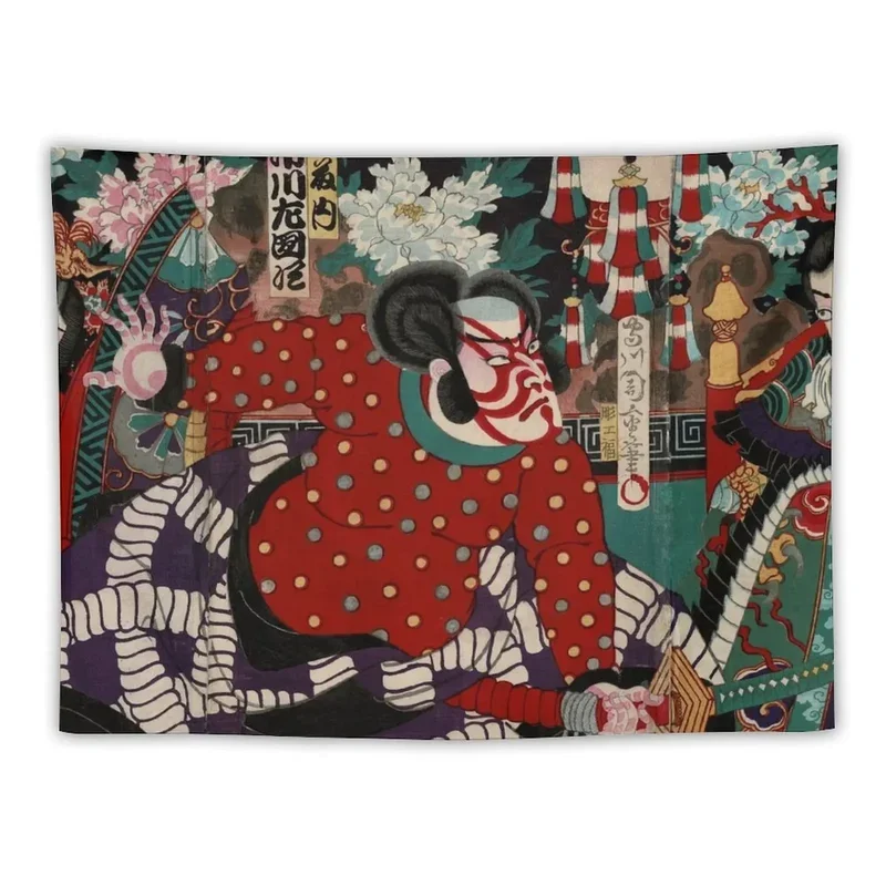 Ceramic tile things to decorate the room tapestry samurai japanese tapestry war