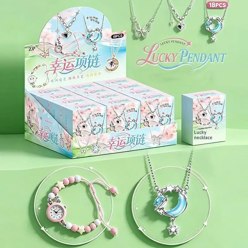 Surprise Lucky Theme Blind Box Jewelry Random Minimalist Necklace Bracelet Trendy Accessory for Women Daily Wear Gift