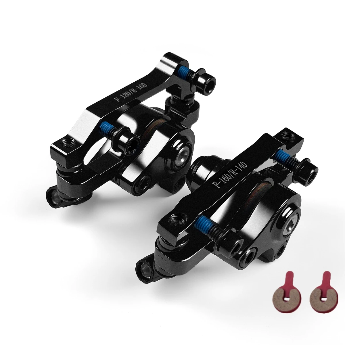 1 زوج دراجة قرص الفرامل الميكانيكية ، العالمي الأمامي والخلفي قرص الفرامل الميكانيكية الفرجار للدراجات الجبلية ، دراجات قابلة للطي ، الطريق