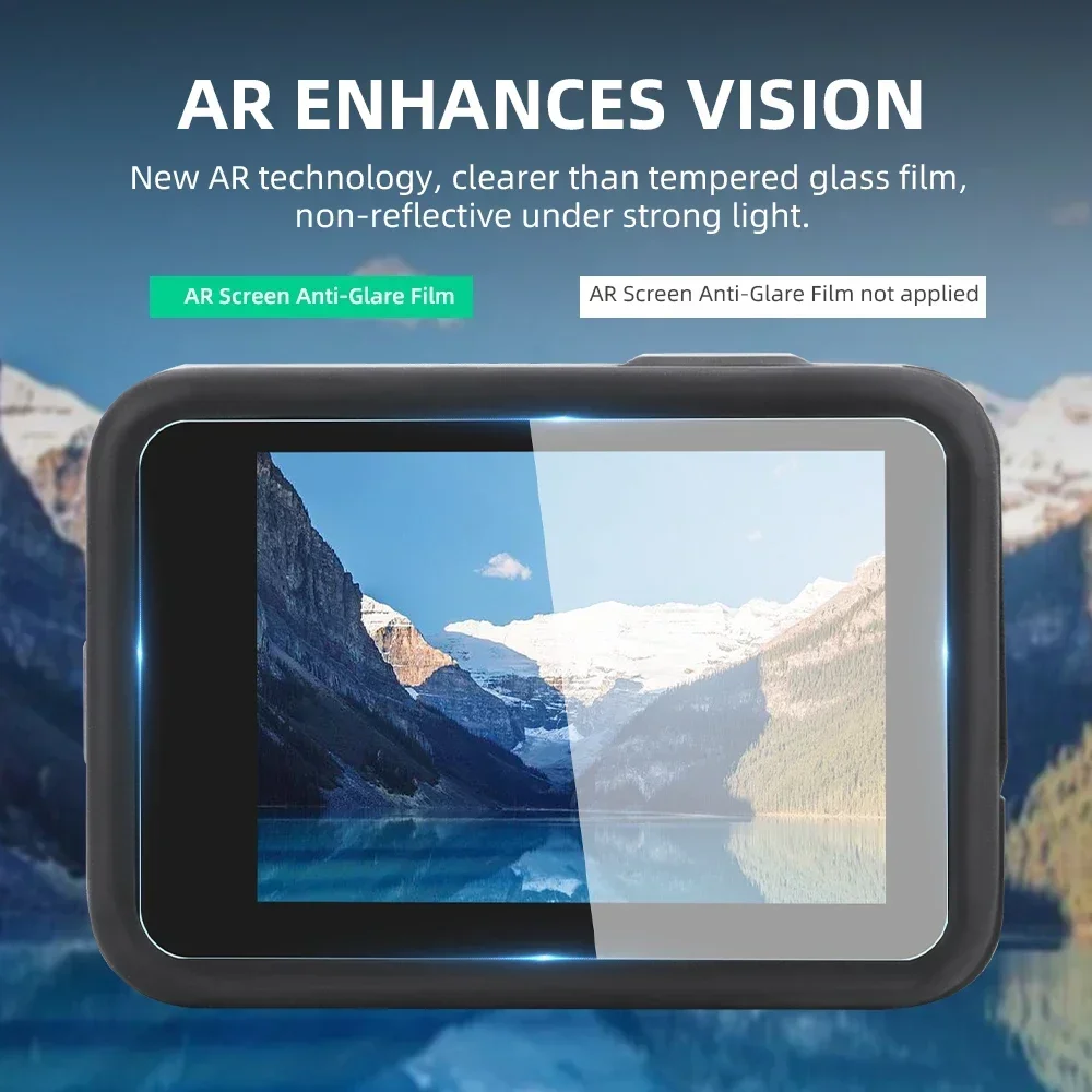 Flymile AR Антибликовая Защитная пленка для GOPRO 9/10/11/12 устойчивая к царапинам маслостойкая пленка для объектива камеры полноэкранная пленка HD