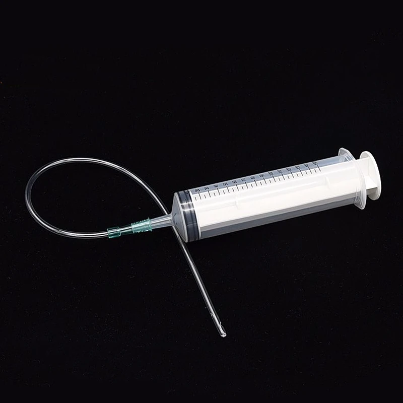 1pc 150ml Medical Needle Flushing Nozzle Enema Douches Bidet Hose Sprayer Anal Enema Cleaning Large Sausage Enema Syringe