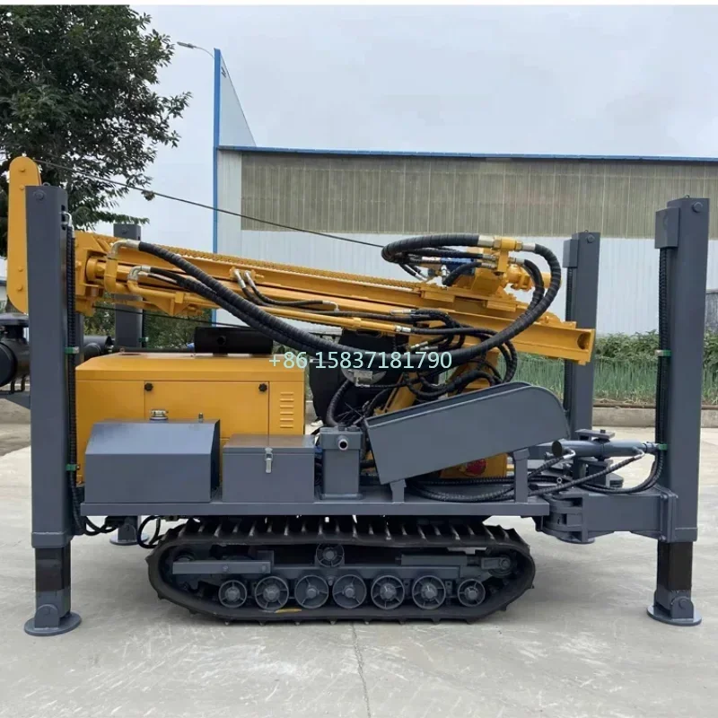 YG Air Compressor Drilling Rig Diamond Blast Hole Drill Rig Hydraulic Head Rotary 300m Borehole Water Well Drilling Rig Machine