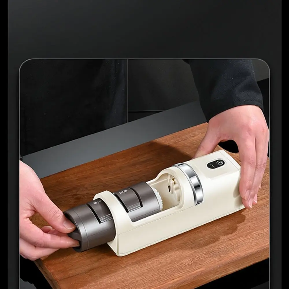 Automatic Electric Sharpener Household Kitchen Blade Grinder Cordless Diamond Honing Tool Portable Sharpening Equipment