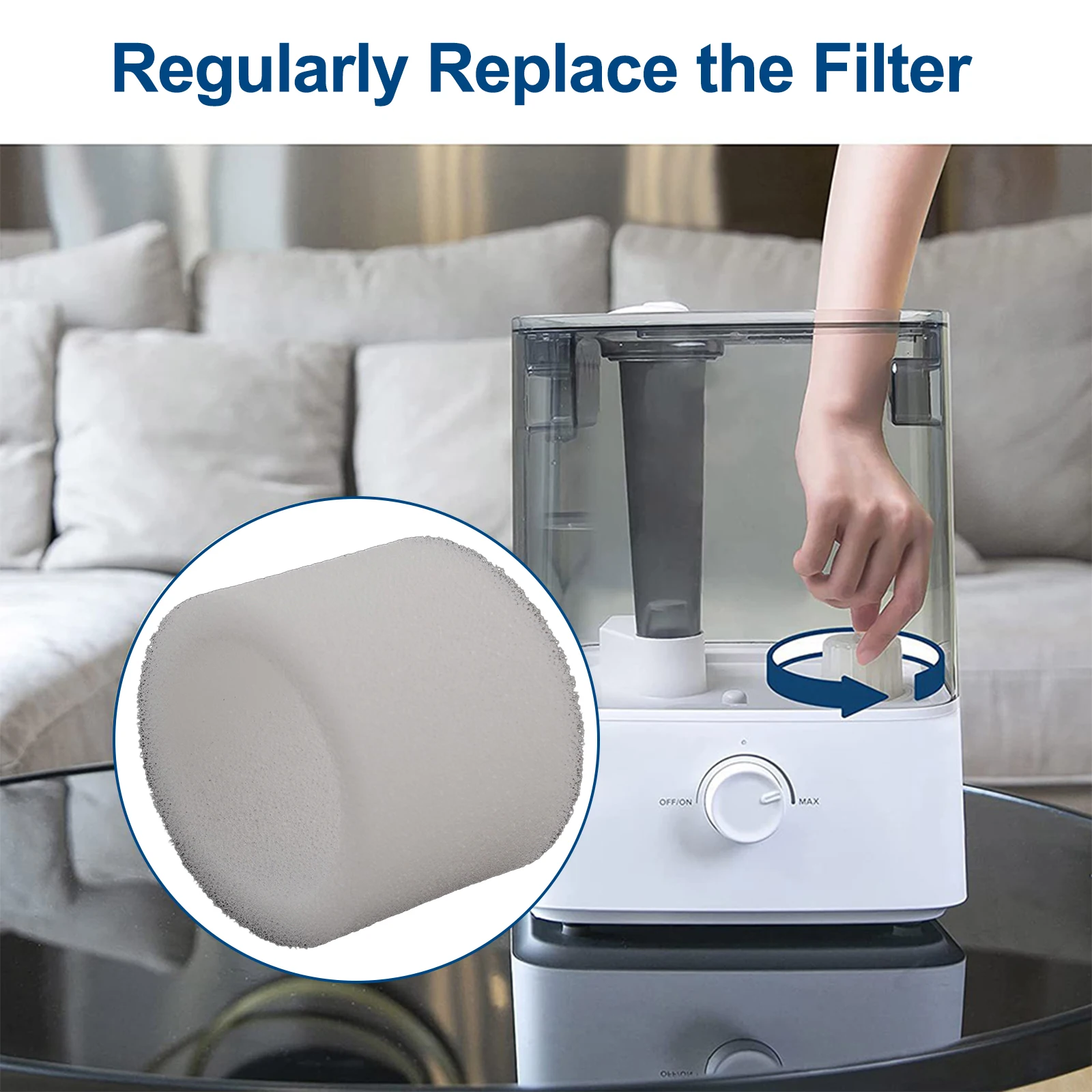 High Quality Brand New Dry Weather Sponge Filter Humidifier Filter LV600S Classic300(S) Fabric Type Fill Material 10pcs Filter