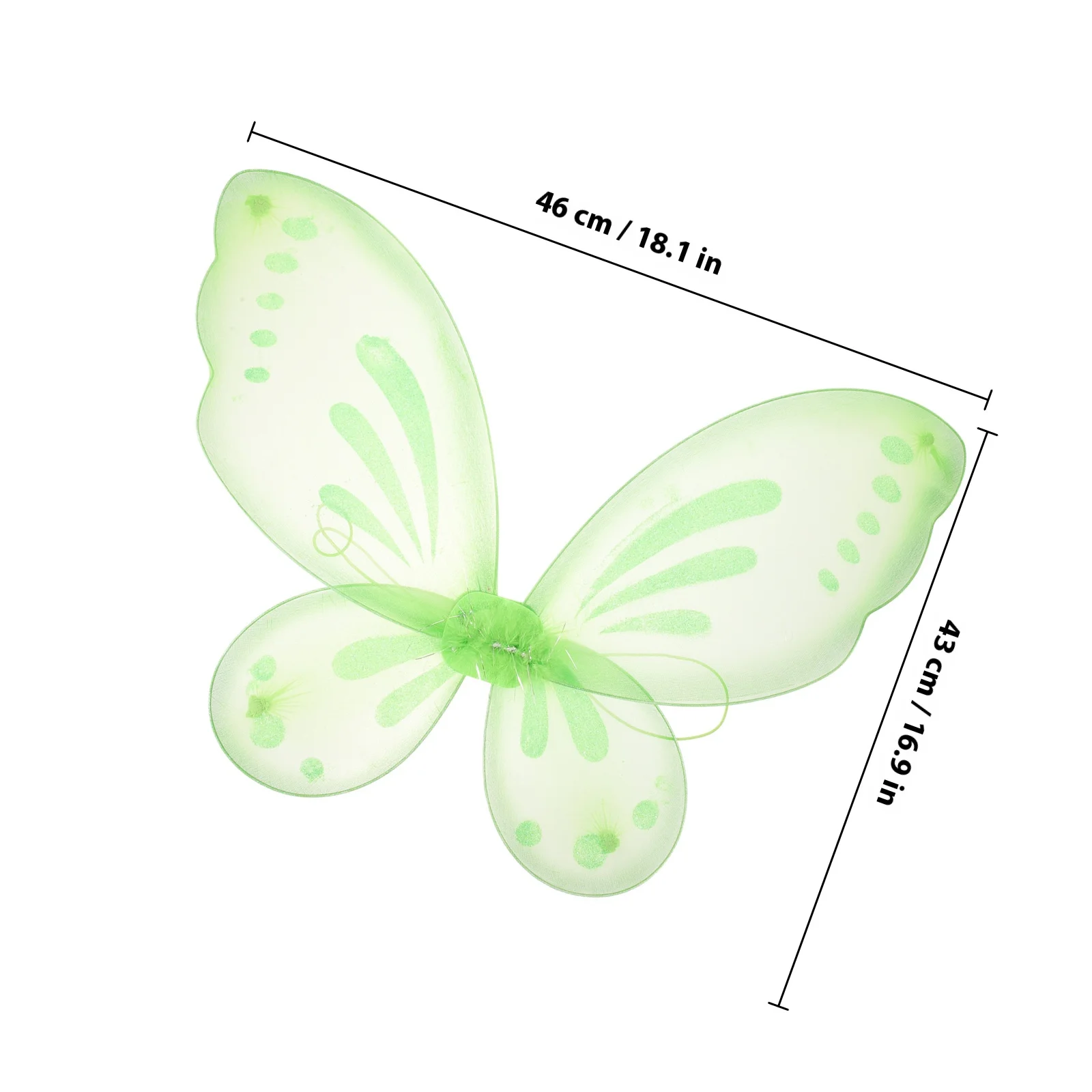Little Girl Butterfly Wing Nylon Material Bright Color Lovely Butterfly Wing for Party Cosplay Dress Up Costume Accessory