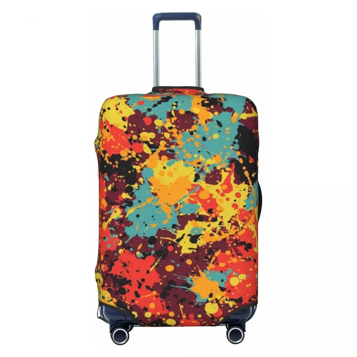 Custom 344710Colorful Camouflage Abstract Street Graffiti Luggage Cover Cute Suitcase Protector Covers Suit For 18-32 inch