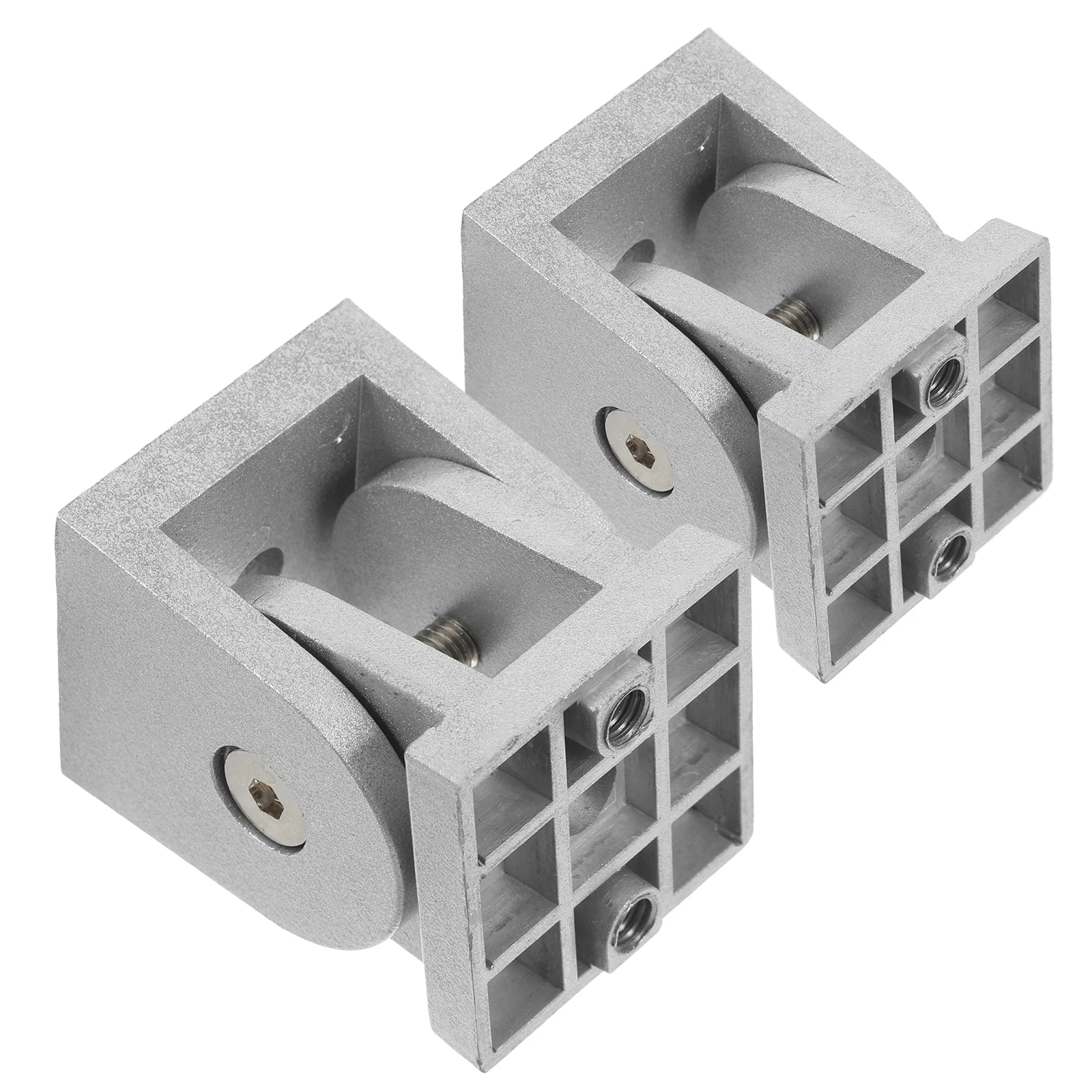 

2pcs Adjustable Angle Zinc Alloy Hinges For Aluminum Extrusion Frame Heavy Duty Gate Hinge Hidden Pivot Door Stopper