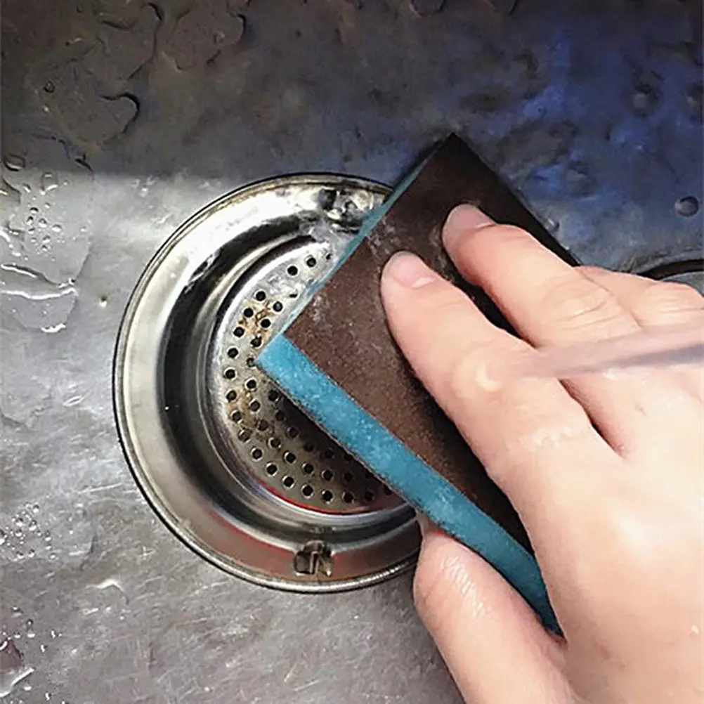 4Pcs Sponge with Emery Core Super Absorbent Fast Rebound Non Damaging Kitchen Cleaning Sponge for Pots Descaling