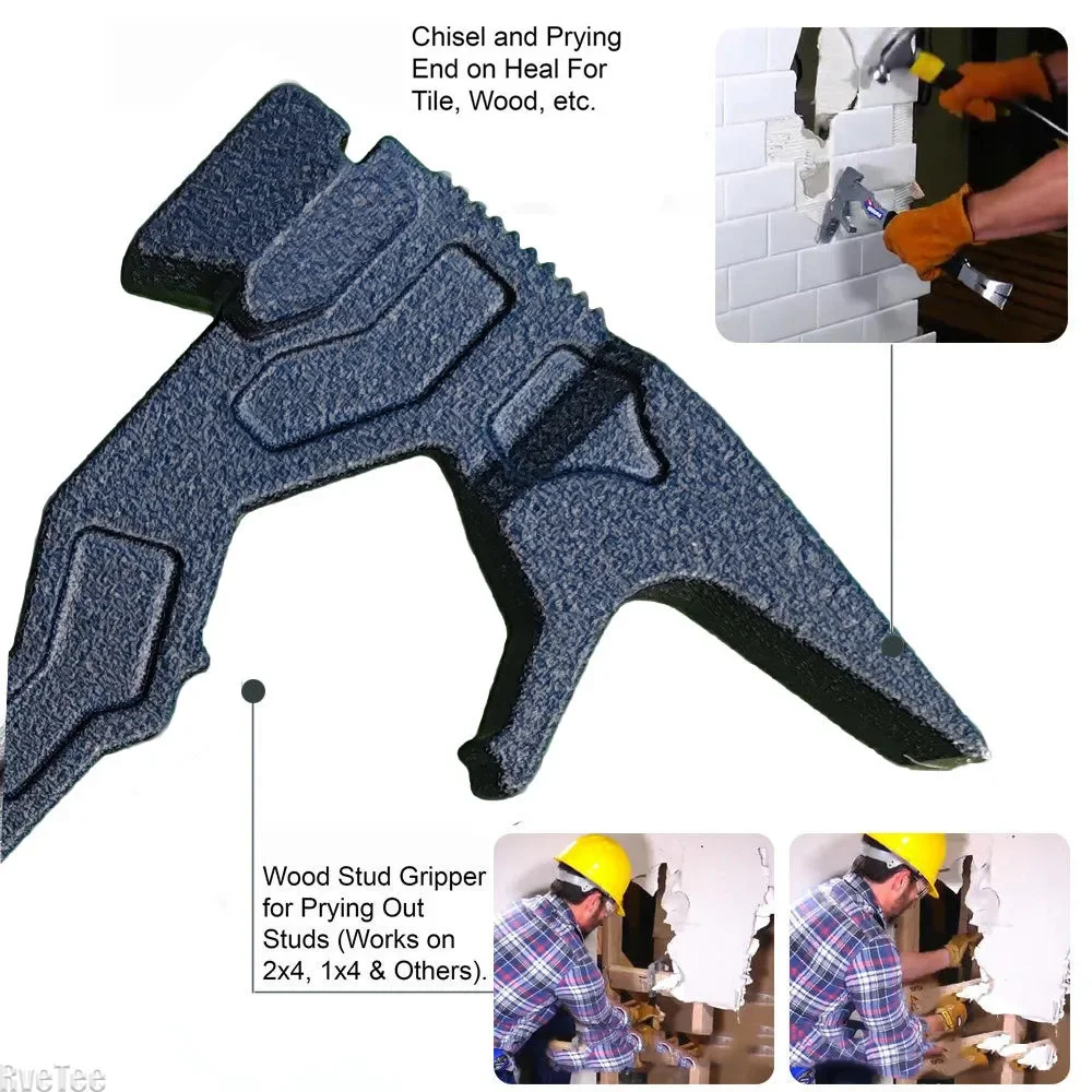 NEW Multi-purpose Hammer Pry Bar Nailer Demolition Tool for Outdoor Tent Hammer Home Work Use Automotive Standing Men's Gifts