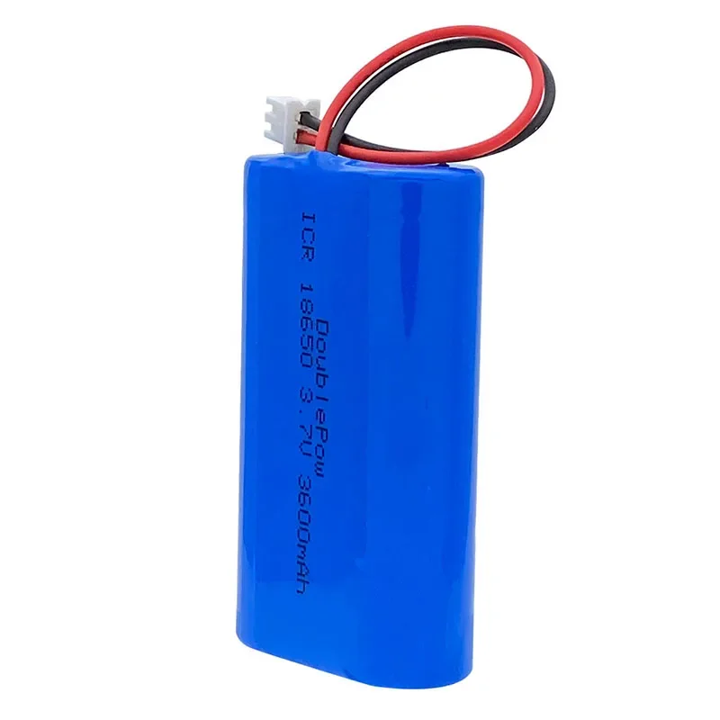 18650 3.7V 3600mAh/5200mAh  Rechargeable Lithium Battery Megaphone Speaker Monitors LED lights Protection Board +XH2.54 Plug