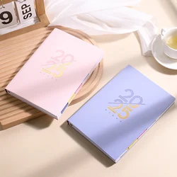 2025 A5 Agenda Planner Notebook Diary Weekly Planner Goal Habit Schedules Journal Business Notebooks School Office Stationery