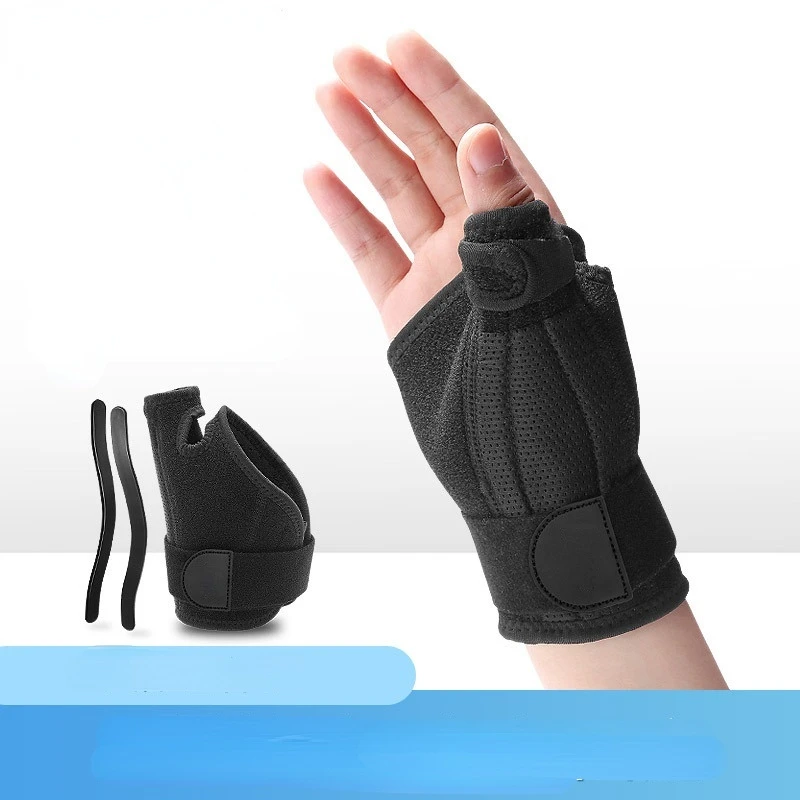 

1pcs Left/Right Finger Bracer Thumb Fracture Sprain Bracer Thumb Tendon Sheath Bracer Fixed Breathable Support