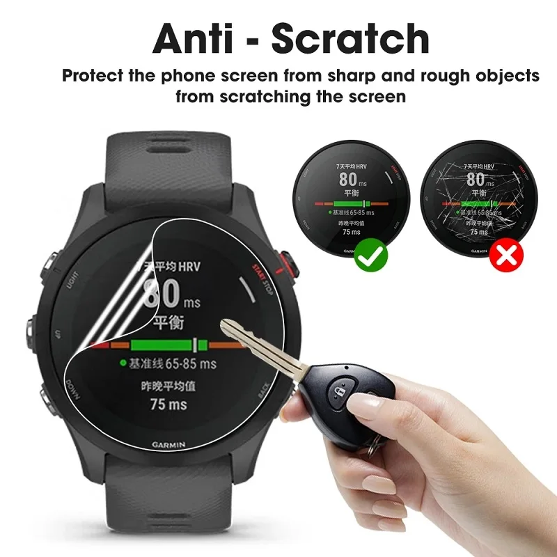 Protector Film for Garmin Forerunner 955 255 965 265 Screen Protector for Garmin Forerunner 245 945 935 735 Watch Accessories