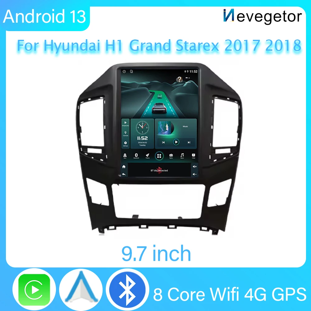 5G WIFI For Hyundai H1 Grand Starex 2017 2018 Car Radio Android Auto Carplay GPS Navigation Multimedia Video Player No 2din DVD