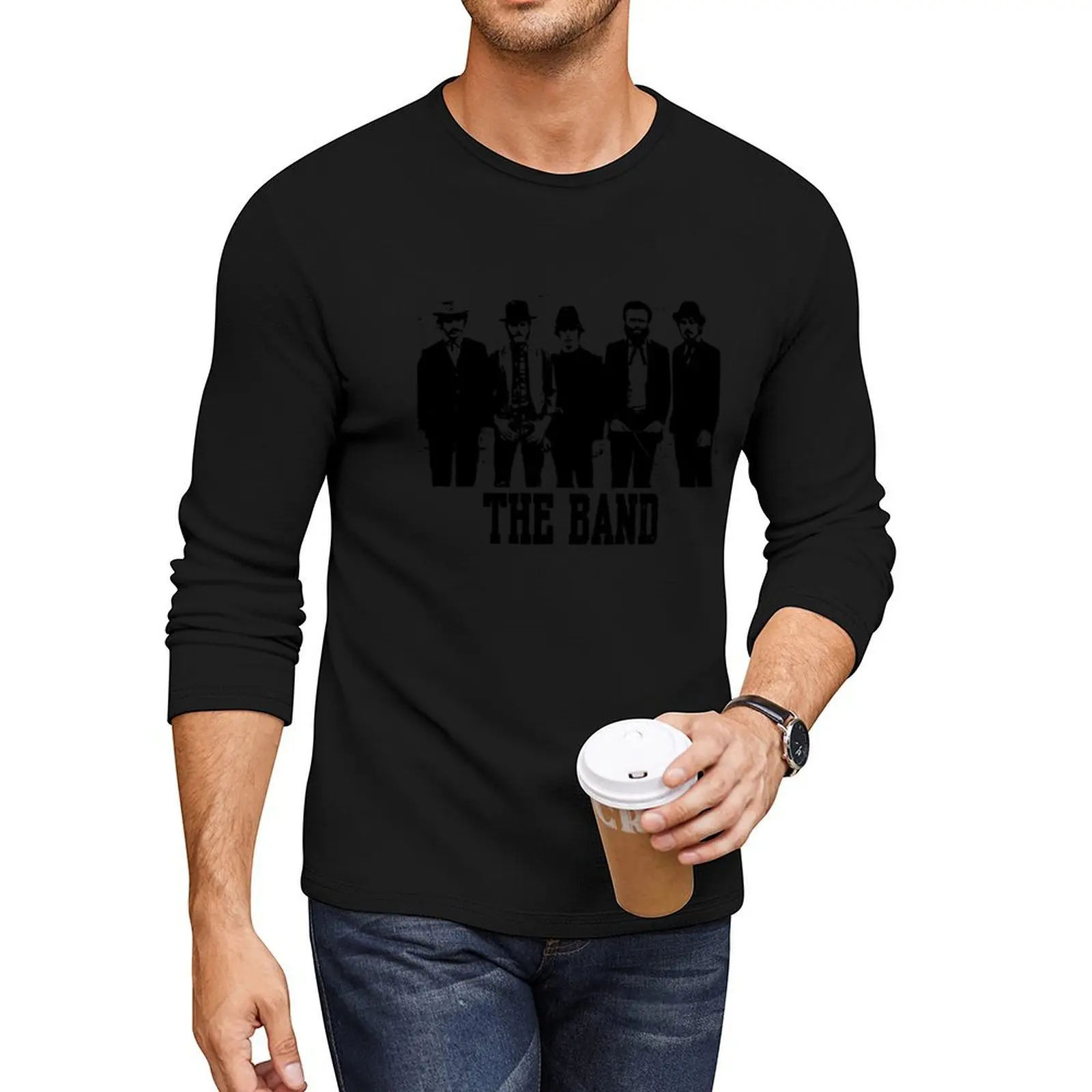 Vintage Classic The Band Vintage Retro Concert Long T-Shirt oversized t shirt t-shirts man T-shirt men