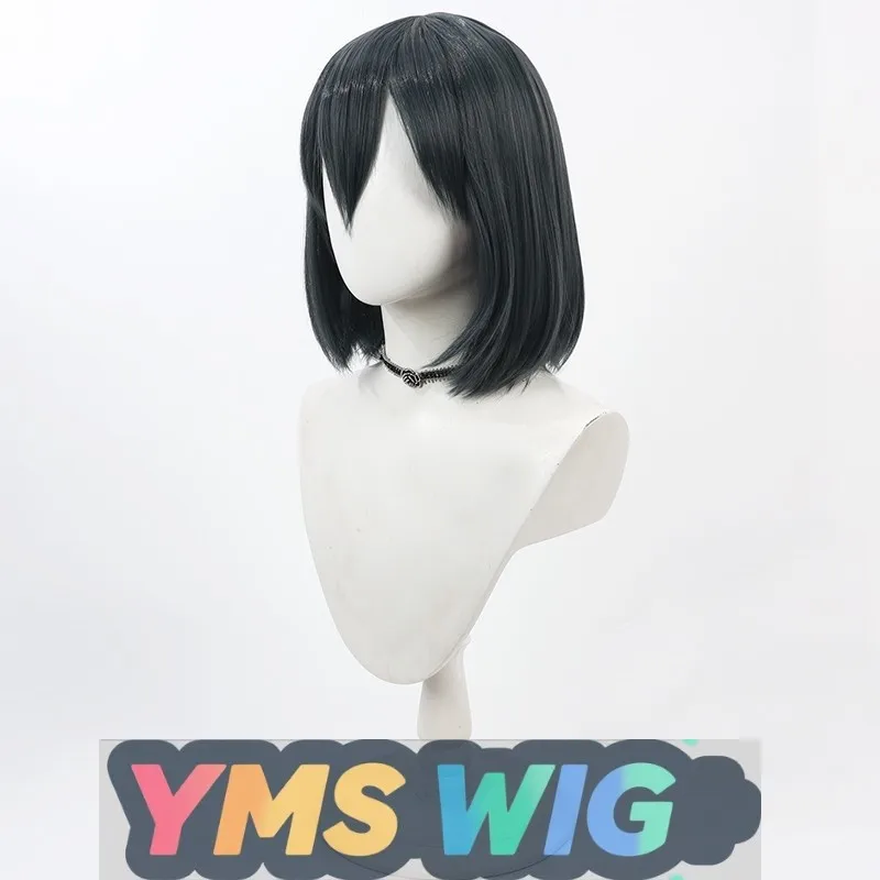 【YMS WIG】วิกผมคอสเพลย์ซากุไร ซาคุริโกะ รุ่นซีเนียร์ ทรงผมบ๊อบสีเขียวเข้มแบบหนังศีรษะของจริง
