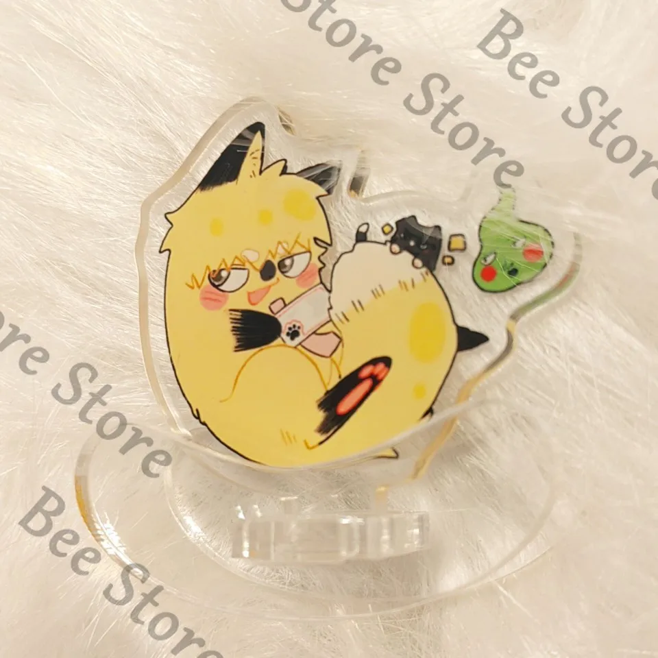 8cm Anime Mobu Saiko Hyaku Reigen Arataka Dimple Mob Psycho 100 Kageyama Shigeo Cosplay Acrylic Shake Fighter Sign Mascot Gift