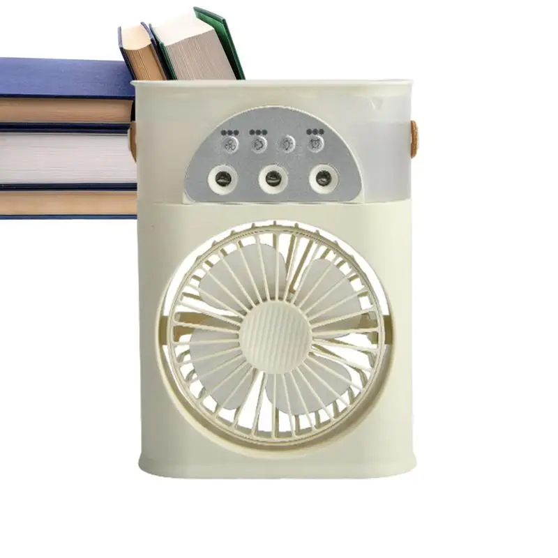 

Air Conditioner Fan Adjustable Small Cooling Fan Stylish Mini Air Conditioner Electric Fan With Light For Libraries Home