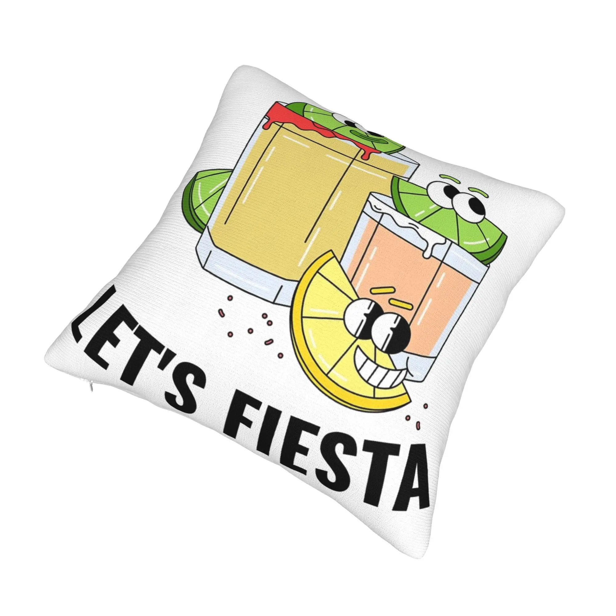 Let's Fiesta Cinco De Mayo  Pillowcases Merch Printed Cushion Cover Gift  Throw Pillow Case Cover Home Multi-Size